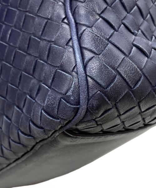 BOTTEGA VENETA（ボッテガベネタ）BOTTEGA VENETA (ボッテガベネタ) イントレチャート2WAYバッグ ネイビーの古着・服飾アイテム