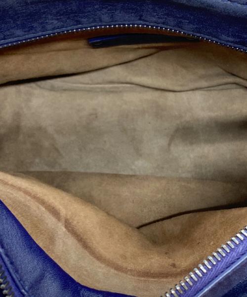 BOTTEGA VENETA（ボッテガベネタ）BOTTEGA VENETA (ボッテガベネタ) イントレチャート2WAYバッグ ネイビーの古着・服飾アイテム