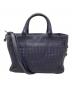 BOTTEGA VENETA（ボッテガベネタ）の古着「イントレチャート2WAYバッグ」｜ネイビー