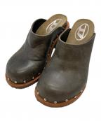 DIESELディーゼル）の古着「D-WOODSTOCK ML CLOG W/ウッドストック ミュールクロッグ」｜ブラウン