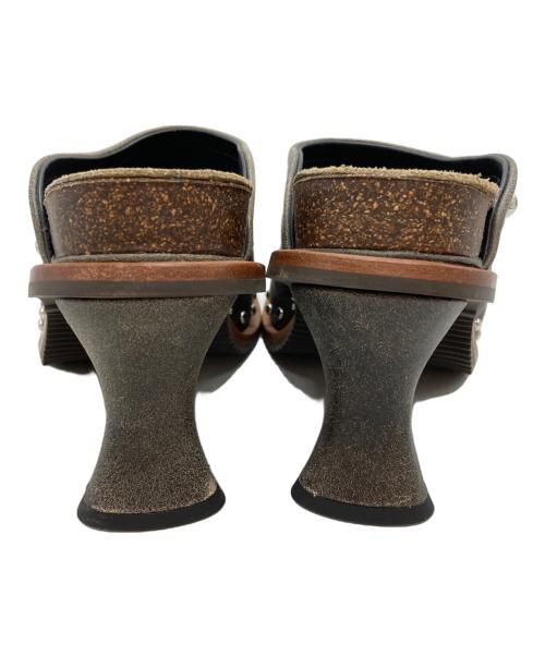 DIESEL（ディーゼル）DIESEL (ディーゼル) D-WOODSTOCK ML CLOG W/ウッドストック ミュールクロッグ ブラウン サイズ:37の古着・服飾アイテム