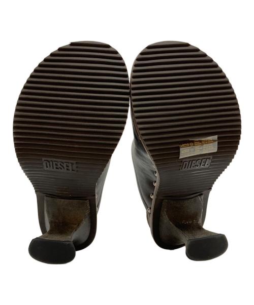 DIESEL（ディーゼル）DIESEL (ディーゼル) D-WOODSTOCK ML CLOG W/ウッドストック ミュールクロッグ ブラウン サイズ:37の古着・服飾アイテム