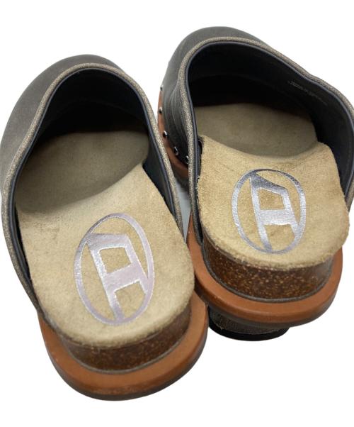 DIESEL（ディーゼル）DIESEL (ディーゼル) D-WOODSTOCK ML CLOG W/ウッドストック ミュールクロッグ ブラウン サイズ:37の古着・服飾アイテム