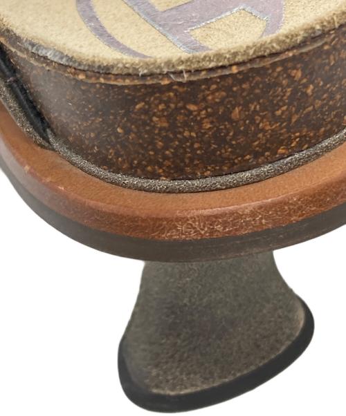DIESEL（ディーゼル）DIESEL (ディーゼル) D-WOODSTOCK ML CLOG W/ウッドストック ミュールクロッグ ブラウン サイズ:37の古着・服飾アイテム