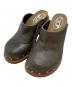 DIESEL（ディーゼル）の古着「D-WOODSTOCK ML CLOG W/ウッドストック ミュールクロッグ」｜ブラウン
