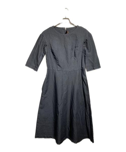 COMME des GARCONS COMME des GARCONS（コムデギャルソン コムデギャルソン）COMME des GARCONS COMME des GARCONS (コムデギャルソン コムデギャルソン) シワ加工ポリエステルワンピース/Crinkled polyester dress ブラック サイズ:Sの古着・服飾アイテム