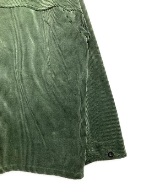 Graphpaper（グラフペーパー）Graphpaper (グラフペーパー) Suvin Corduroy Collarless Jacket/スヴィン コーデュロイノーカラージャケット グリーン サイズ:2の古着・服飾アイテム