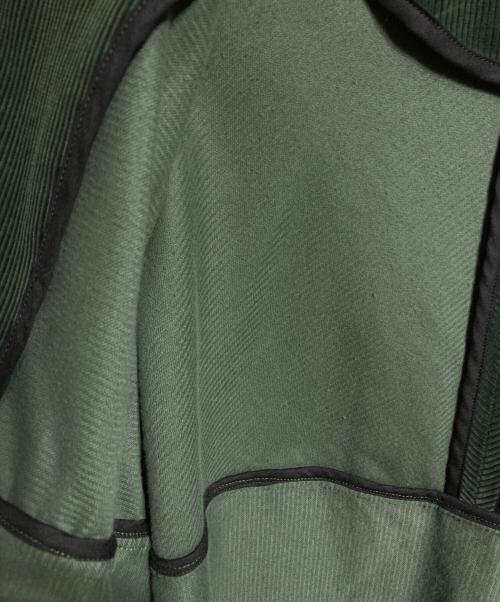 Graphpaper（グラフペーパー）Graphpaper (グラフペーパー) Suvin Corduroy Collarless Jacket/スヴィン コーデュロイノーカラージャケット グリーン サイズ:2の古着・服飾アイテム