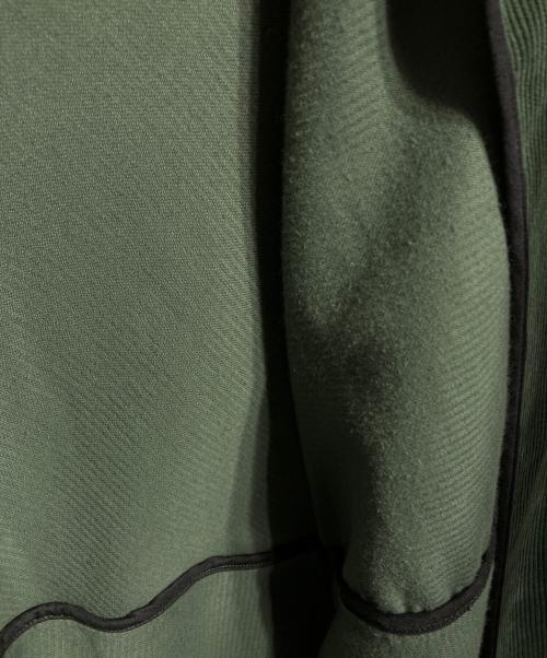 Graphpaper（グラフペーパー）Graphpaper (グラフペーパー) Suvin Corduroy Collarless Jacket/スヴィン コーデュロイノーカラージャケット グリーン サイズ:2の古着・服飾アイテム
