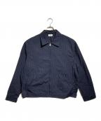 UNUSEDアンユーズド）の古着「GINGHAM CHECK BLOUSE/ギンガムチェックブラウス」｜ネイビー