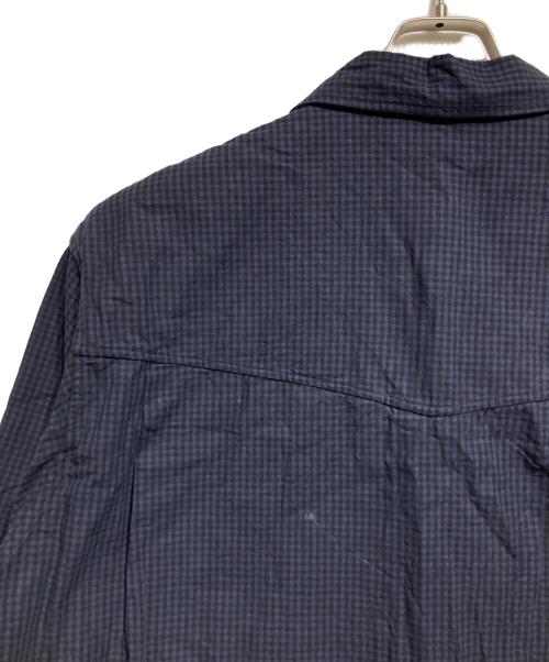 UNUSED（アンユーズド）UNUSED (アンユーズド) GINGHAM CHECK BLOUSE/ギンガムチェックブラウス ネイビー サイズ:3の古着・服飾アイテム