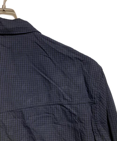UNUSED（アンユーズド）UNUSED (アンユーズド) GINGHAM CHECK BLOUSE/ギンガムチェックブラウス ネイビー サイズ:3の古着・服飾アイテム