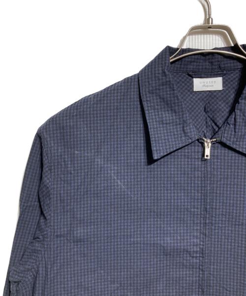 UNUSED（アンユーズド）UNUSED (アンユーズド) GINGHAM CHECK BLOUSE/ギンガムチェックブラウス ネイビー サイズ:3の古着・服飾アイテム