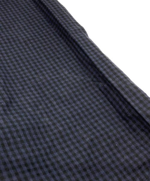 UNUSED（アンユーズド）UNUSED (アンユーズド) GINGHAM CHECK BLOUSE/ギンガムチェックブラウス ネイビー サイズ:3の古着・服飾アイテム