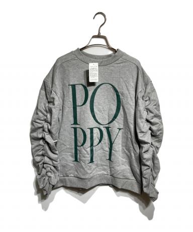 中古・古着通販】POPPY (ポピー) ギャザースリーブスウェット グレー