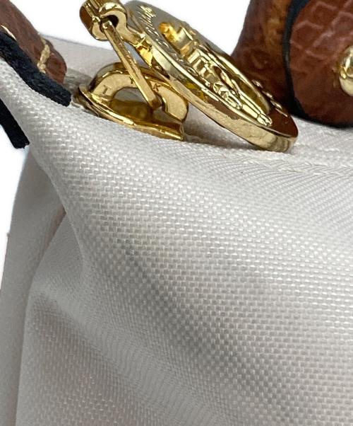 LONGCHAMP（ロンシャン）LONGCHAMP (ロンシャン) ル プリアージュ XS/Le Pliage XS ベージュ×ブラウンの古着・服飾アイテム
