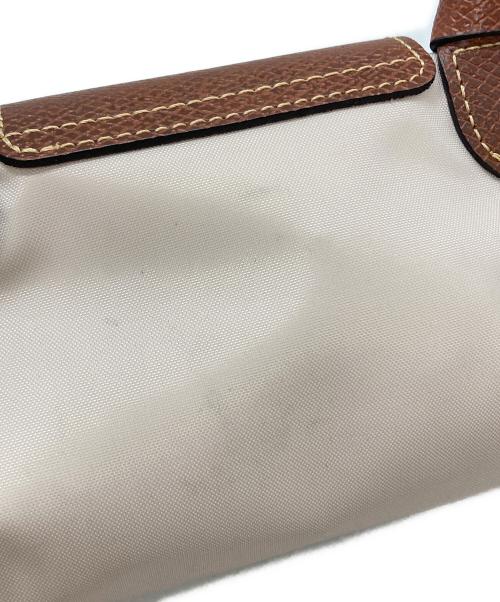LONGCHAMP（ロンシャン）LONGCHAMP (ロンシャン) ル プリアージュ XS/Le Pliage XS ベージュ×ブラウンの古着・服飾アイテム
