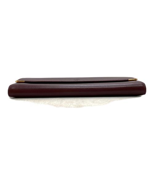Cartier（カルティエ）Cartier (カルティエ) マストドゥカルティエ 三つ折り長財布/Must de Cartier ブラウンの古着・服飾アイテム