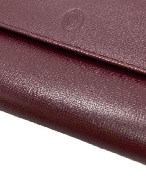 Cartier（カルティエ）Cartier (カルティエ) マストドゥカルティエ 三つ折り長財布/Must de Cartier ブラウンの古着・服飾アイテム