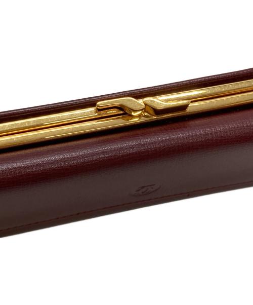 Cartier（カルティエ）Cartier (カルティエ) マストドゥカルティエ 三つ折り長財布/Must de Cartier ブラウンの古着・服飾アイテム