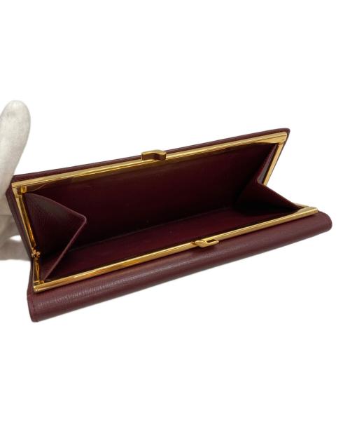 Cartier（カルティエ）Cartier (カルティエ) マストドゥカルティエ 三つ折り長財布/Must de Cartier ブラウンの古着・服飾アイテム
