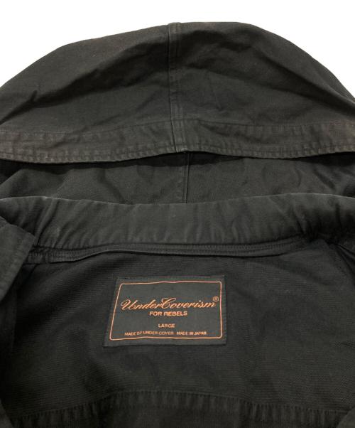 UNDERCOVERISM（アンダーカバーイズム）UNDERCOVERISM (アンダーカバーイズム) マルチポケットフーデッドコート/Multi-pocket hooded coat ブラック サイズ:Ｌの古着・服飾アイテム