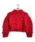 cygne（シーニュ）の古着「手編みボンボンニット/Hand-knitted pom-pom knitwear」｜レッド