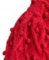 中古・古着 cygne (シーニュ) 手編みボンボンニット/Hand-knitted pom-pom knitwear レッド サイズ:－：12000円