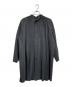 HOMME PLISSE ISSEY MIYAKE（オム プリッセ イッセイ ミヤケ）の古着「プリーツバンドカラーコート」｜ブラック