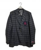 DAIRIKUダイリク）の古着「D School Check Tailored Jacket」｜グレー