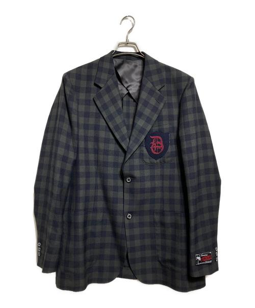 DAIRIKU（ダイリク）DAIRIKU (ダイリク) D School Check Tailored Jacket グレー サイズ:Ｌの古着・服飾アイテム