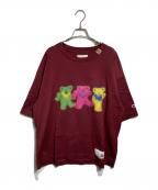 Maison MIHARA YASUHIROメゾン ミハラ ヤスヒロ）の古着「ベアプリントTシャツ」｜レッド