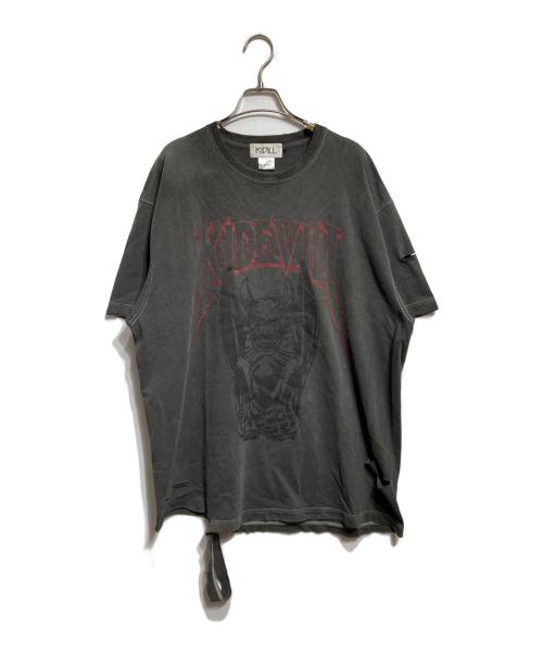 KIDILL（キディル）KIDILL (キディル) DESTROY T-SHIRT グレー サイズ:freeの古着・服飾アイテム