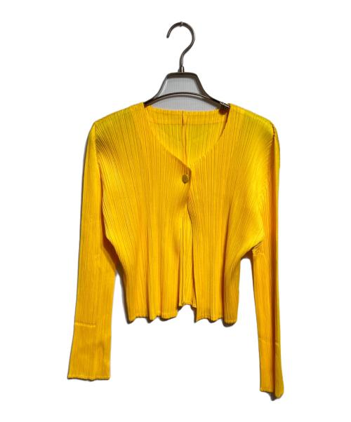 PLEATS PLEASE（プリーツプリーズ）PLEATS PLEASE (プリーツプリーズ) プリーツカーディガン オレンジ サイズ:4の古着・服飾アイテム