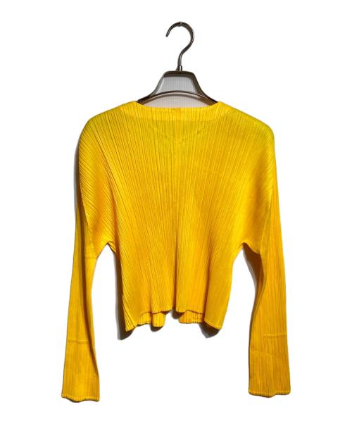 PLEATS PLEASE（プリーツプリーズ）PLEATS PLEASE (プリーツプリーズ) プリーツカーディガン オレンジ サイズ:4の古着・服飾アイテム