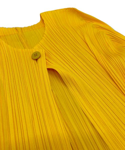 PLEATS PLEASE（プリーツプリーズ）PLEATS PLEASE (プリーツプリーズ) プリーツカーディガン オレンジ サイズ:4の古着・服飾アイテム