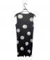 PLEATS PLEASE (プリーツプリーズ) ノースリーブプリーツドットワンピース/Sleeveless Pleated Polka-Dot Dress ブラック サイズ:3：25000円