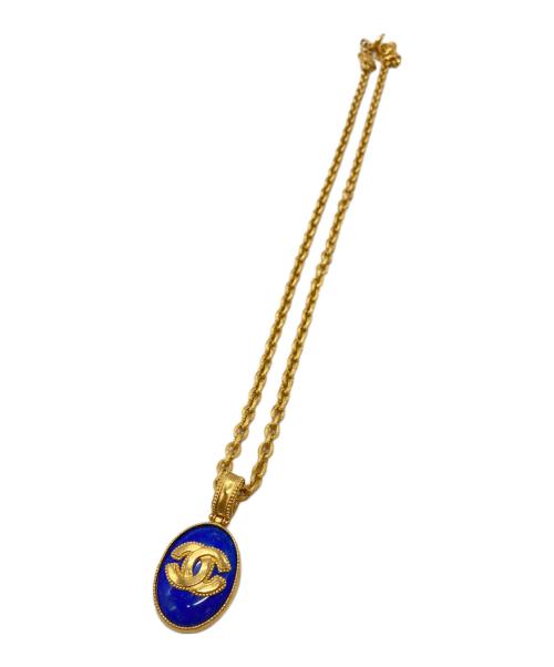 CHANEL（シャネル）CHANEL (シャネル) ココマークオーバルチェーンネックレス ゴールドの古着・服飾アイテム