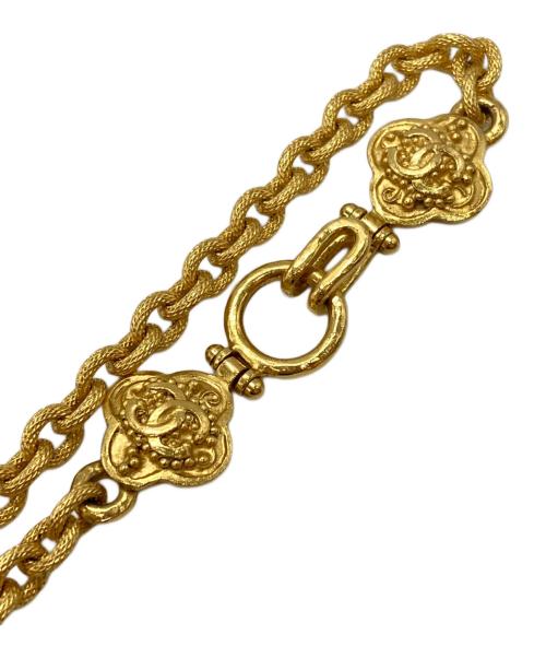 CHANEL（シャネル）CHANEL (シャネル) ココマークオーバルチェーンネックレス ゴールドの古着・服飾アイテム