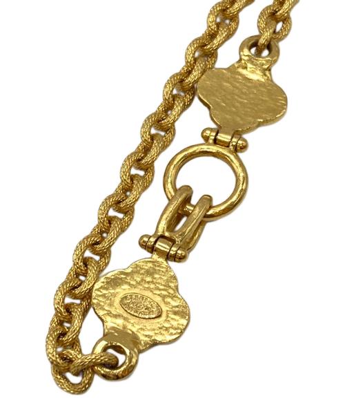 CHANEL（シャネル）CHANEL (シャネル) ココマークオーバルチェーンネックレス ゴールドの古着・服飾アイテム