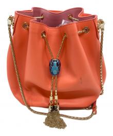 BVLGARI（ブルガリ）の古着「バケツバッグ/Bucket bag」｜ピンク