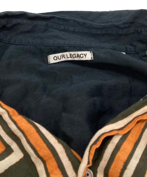 OUR LEGACY（アワーレガシー）OUR LEGACY (アワーレガシー) ABOVE SHIRT ブラック×カーキ サイズ:48の古着・服飾アイテム
