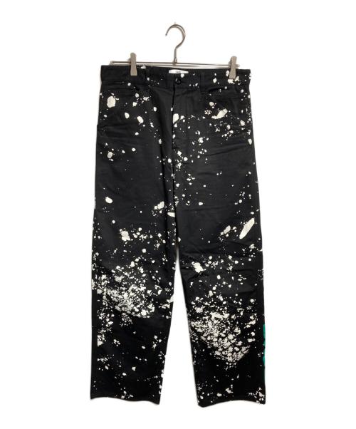 OAMC（オーエーエムシー）OAMC (オーエーエムシー) ペイント加工パンツ ブラック サイズ:31の古着・服飾アイテム