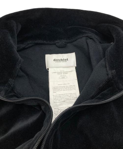 doublet（ダブレット）doublet (ダブレット) LINED CHAOS EMBROIDERY TRACK JACKET ブラック サイズ:Ｌの古着・服飾アイテム
