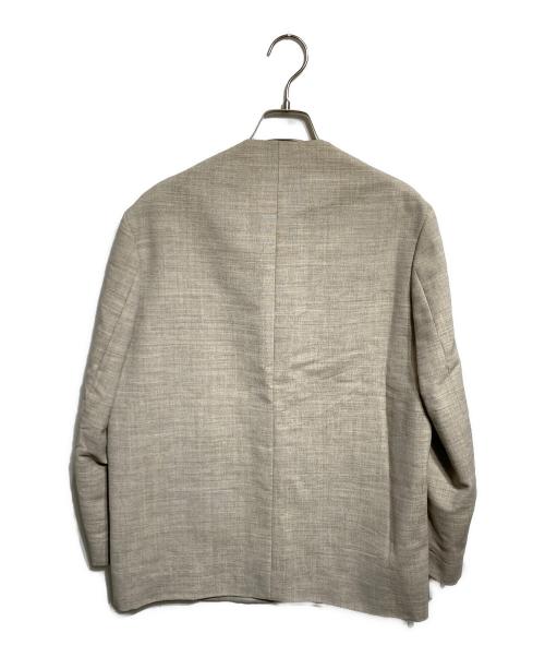 edition（エディション）edition (エディション) TWEED ノーカラージャケット ベージュ サイズ:Freeの古着・服飾アイテム