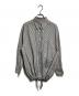 DRIES VAN NOTEN（ドリスヴァンノッテン）の古着「オーバーサイズ ギャザー ストライプ シャツ/Oversized Gathered Stripe Shirt」｜ホワイト×ブラック