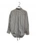 DRIES VAN NOTEN (ドリスヴァンノッテン) オーバーサイズ ギャザー ストライプ シャツ/Oversized Gathered Stripe Shirt ホワイト×ブラック サイズ:Ｓ：15000円