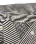 中古・古着 DRIES VAN NOTEN (ドリスヴァンノッテン) オーバーサイズ ギャザー ストライプ シャツ/Oversized Gathered Stripe Shirt ホワイト×ブラック サイズ:Ｓ：15000円