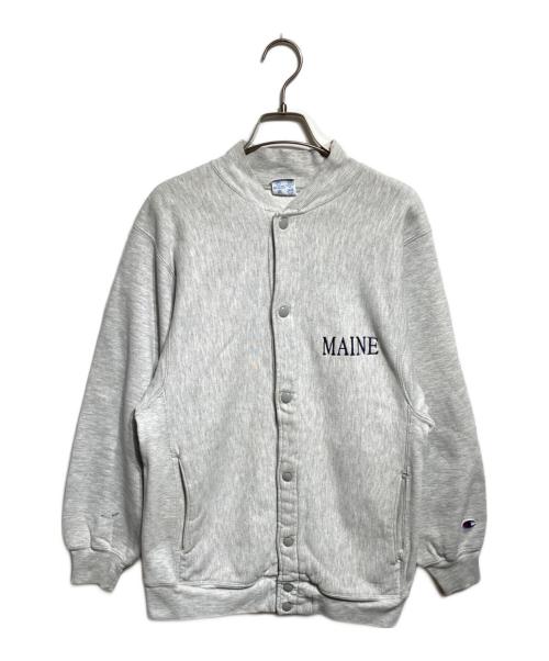 Champion（チャンピオン）Champion (チャンピオン) 90s リバースウィーブスナップカーディガン０＠ グレー サイズ:Ｍの古着・服飾アイテム