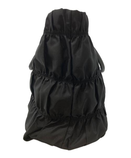 PRADA（プラダ）PRADA (プラダ) ギャザーナイロンハンドバッグ/Gathered Nylon Handbag ブラックの古着・服飾アイテム